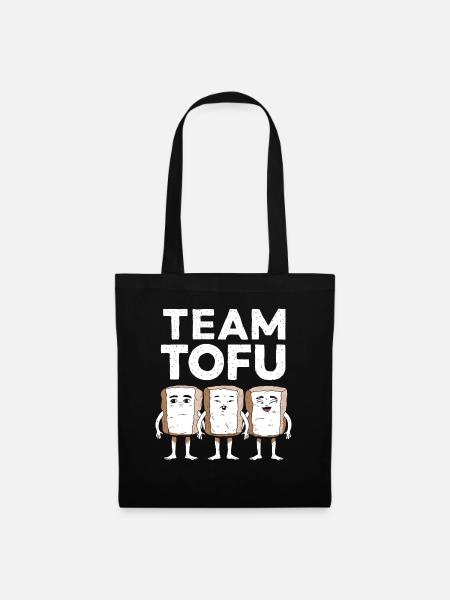 Tofu Lustiges - Stoffbeutel - Schwarz