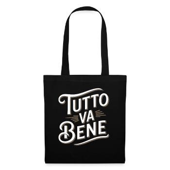 Tutto va bene - Sac en tissu - noir - Devant