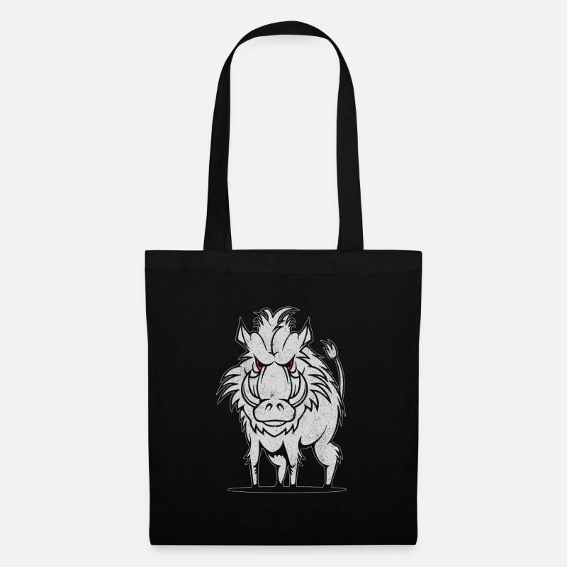 Wild warthog - Tote Bag - black