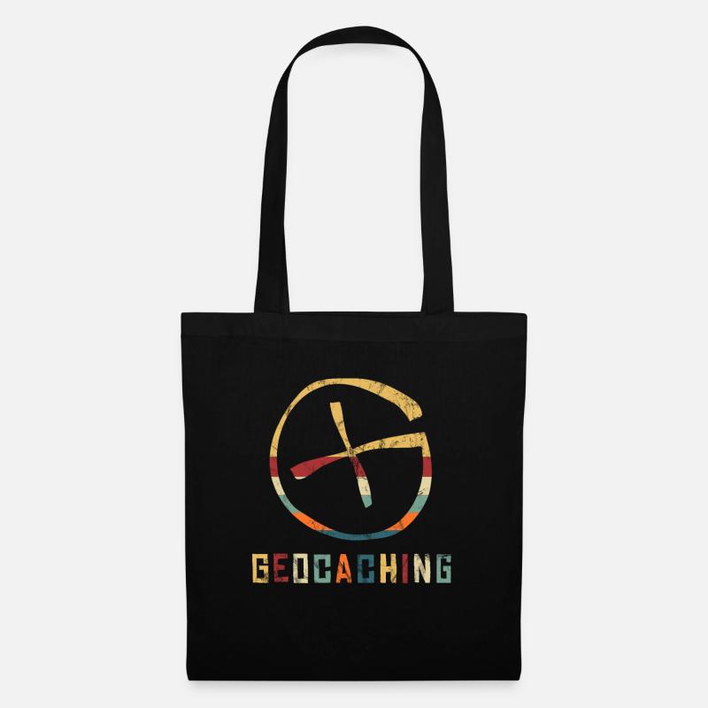 Geocaching Geocacher GPS coordinates logbook Multi - Tote Bag - black