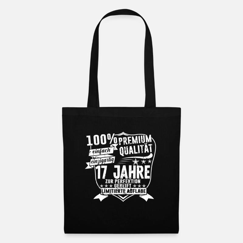 17. Geburtstag 2003 Geschenk Geschenkidee - Stoffbeutel - Schwarz