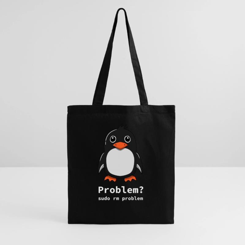 Tux Linux Penguin | Problem? Sudo rm -rf / - Stoffbeutel
