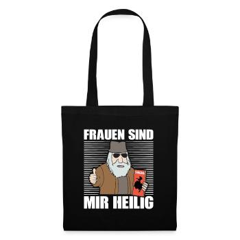FRAUEN SIND MIR HEILIG Harald Krull - Stoffbeutel - Schwarz - Vorne