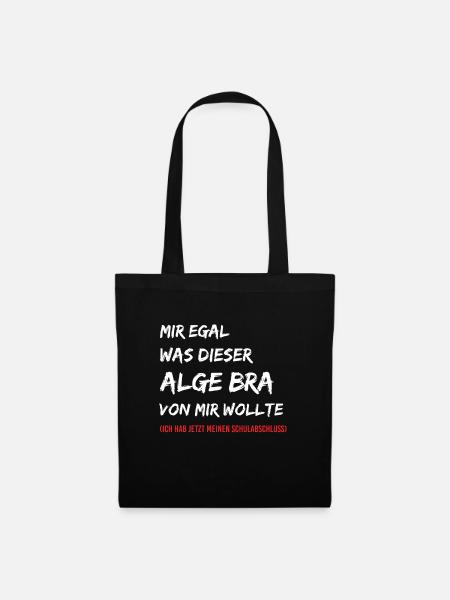 Realschulabschluss Algebra - Stoffbeutel - Schwarz