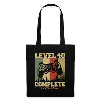 Level 40 Unlocked 40 Birthday Gift - Tote Bag - black - Front
