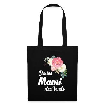 Beste Mama bestes Mami Schweiz Schweizer - Stoffbeutel - Schwarz - Vorne
