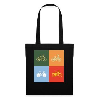 Bike - bicycle - cyclist - Tote Bag - black - Front