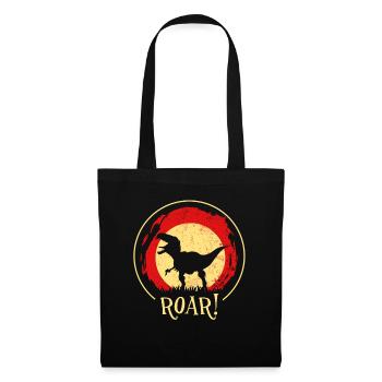 Dino - Dinosaurs - Dinosaurs - ROAR! - Tote Bag - black - Front