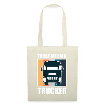 Faites-moi confiance, je suis un camionneur - camionneur - Sac en tissu - nature - Devant