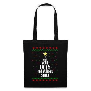 Ugly Christmas Shirt - Christmas - Tote Bag - black - Front