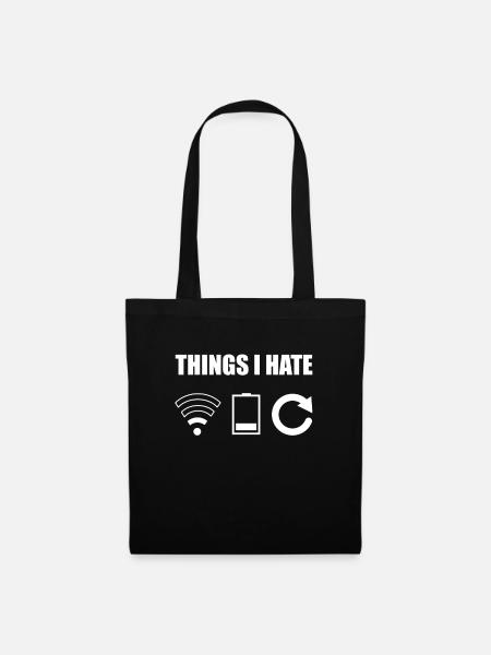 Programmierer Gamer Teenager Geschenk - Stoffbeutel - Schwarz