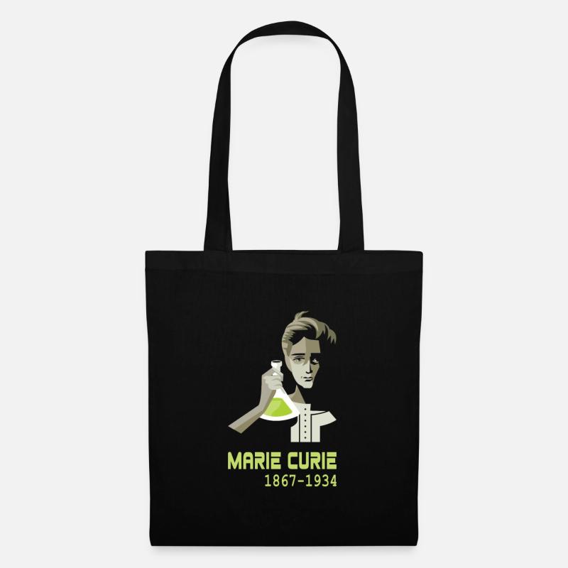 Marie Curie - Stoffbeutel - Schwarz