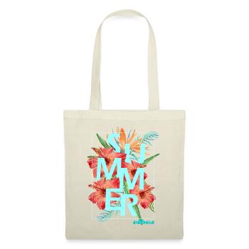 "SUMMER VIBES" design - hibiscus - Tote Bag - nature - Front