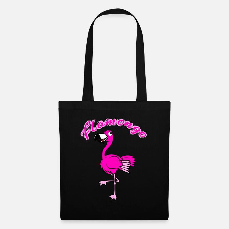 flamongo - Stoffbeutel - Schwarz