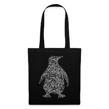 The penguin made of bicycles bicycle - Tote Bag - black - Front
