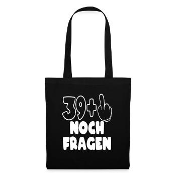 40. Geburtstag Geburtstagsgeschenk - Stoffbeutel - Schwarz - Vorne