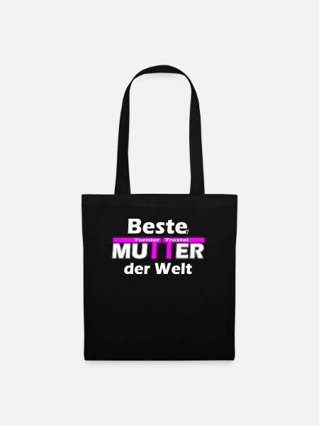 Turniertrottel Beste Mutter Reiten Westernreiten - Stoffbeutel - Schwarz