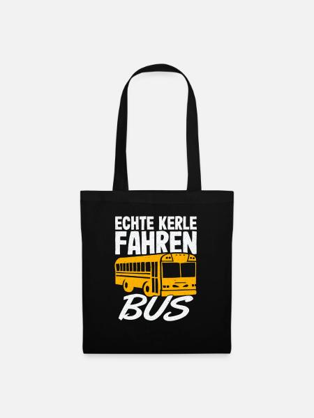 Busfahrer Bus Busfahrerin Schulbus Linienbus - Stoffbeutel - Schwarz