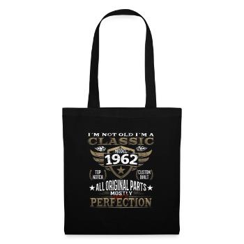 Anniversaire Vintage 1962 - 62 Classic - Sac en tissu - noir - Devant