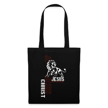 Jesus Christus Shirt Bibelvers Ich bin der Weg - Stoffbeutel - Schwarz - Vorne