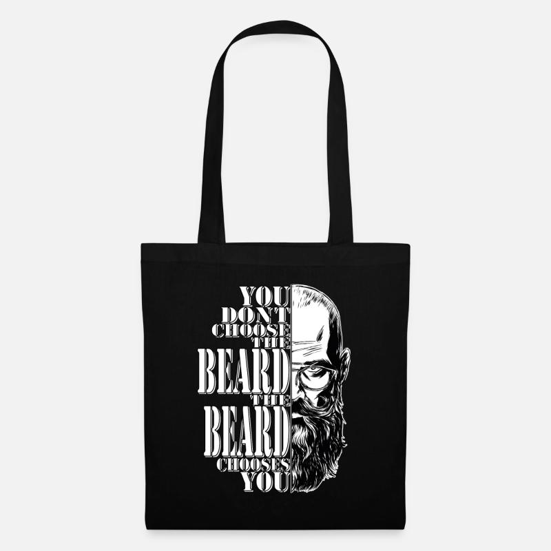 Beard gift idea for men with 3 days beard - Tote Bag - black