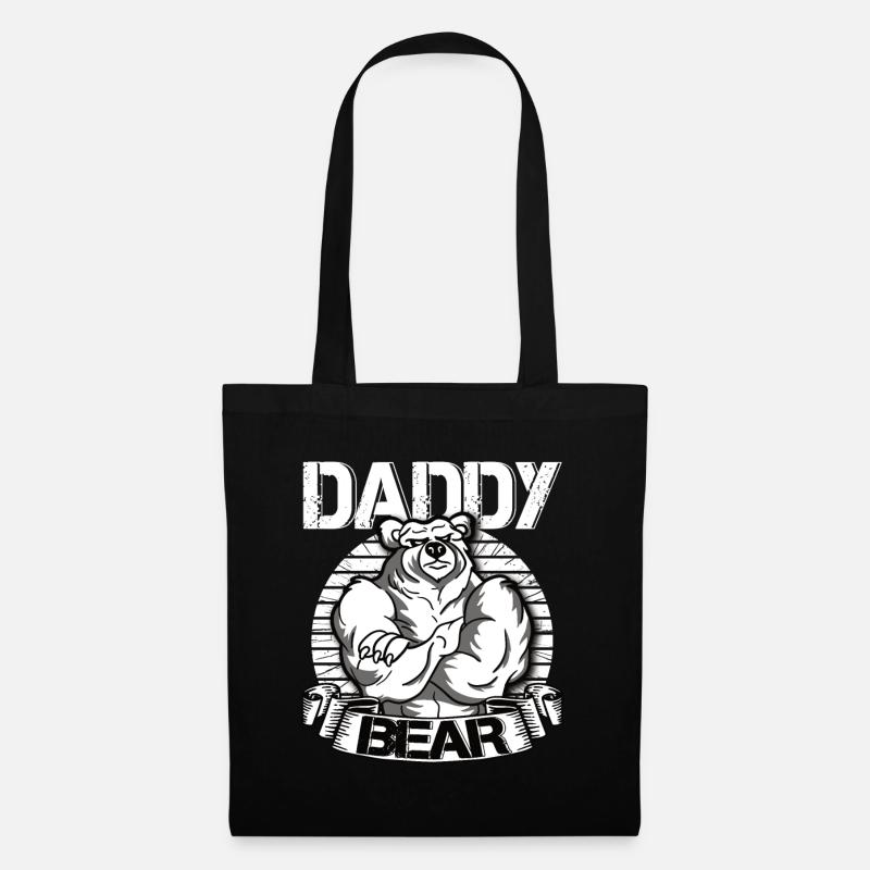 Daddy Bear - Stoffbeutel - Schwarz