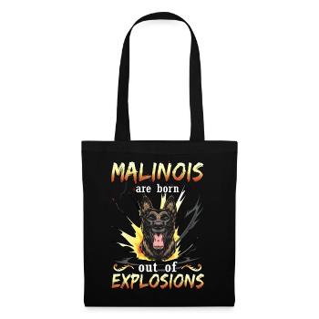 German Shepherd -Malinois Dog -Belgian Shepherd - Tote Bag - black - Front