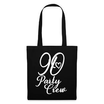 90 Party Crew 90th Birthday Party 90 Years Old - Tote Bag - black - Front