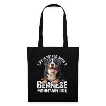 Bernese Mountain Dog - Tote Bag - black - Front