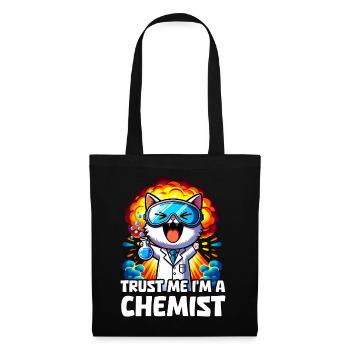Cat Chemist Lab Chemistry Gift - Tote Bag - black - Front