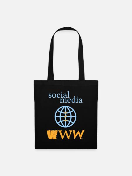 SocialMedia tut oft so w.w.weh - Stoffbeutel - Schwarz