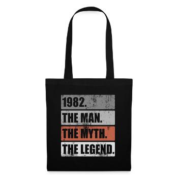 Born 1982 Man Myth Legend Birthday - Tote Bag - black - Front