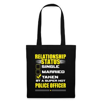 Funny His and Her Gift Police Officer - Tote Bag - black - Front