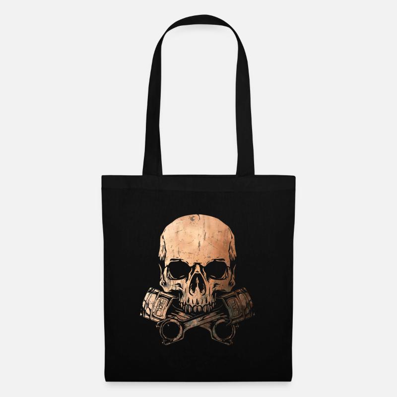 Piston Skull - Schrauber - Mechaniker - Kupfer - Stoffbeutel - Schwarz