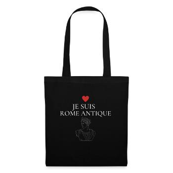 Je suis Rome antique blanc - Sac en tissu - noir - Devant