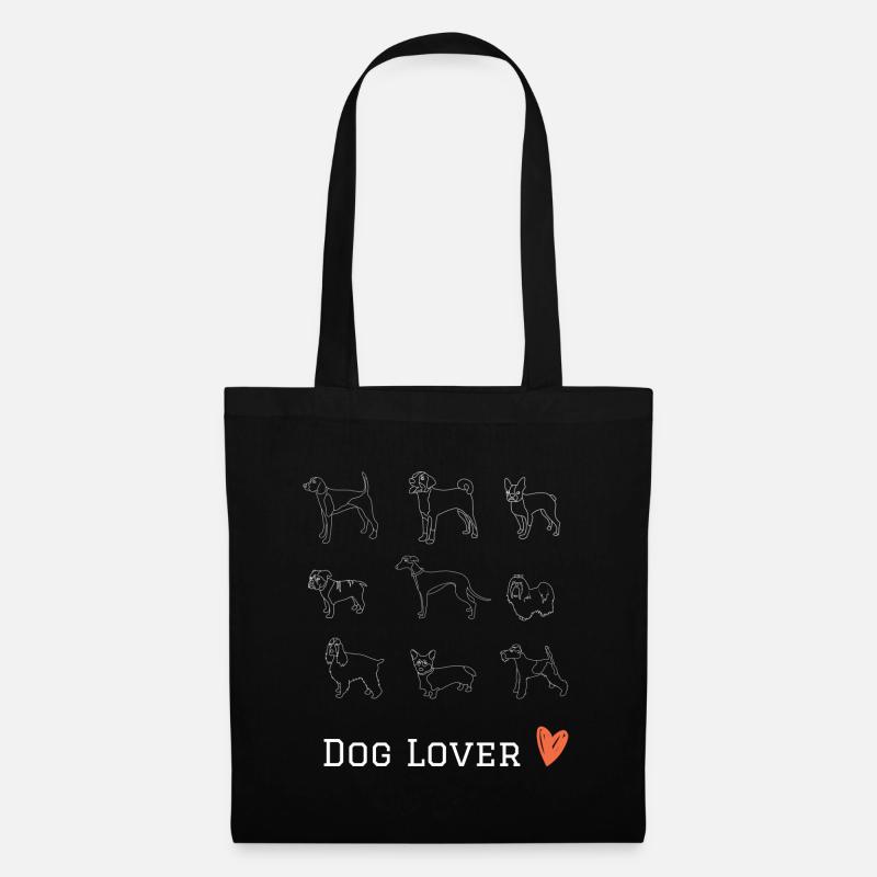 Dog Lover (w) - Stoffbeutel - Schwarz