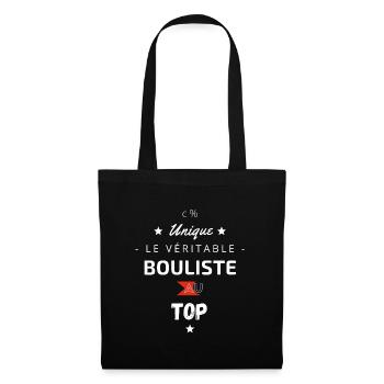 Le véritable bouliste au top - Sac en tissu - noir - Devant