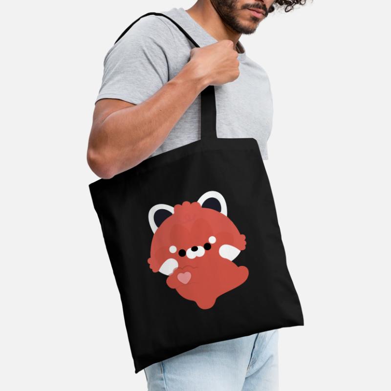 Ich liebe Red Panda Stoffbeutel
