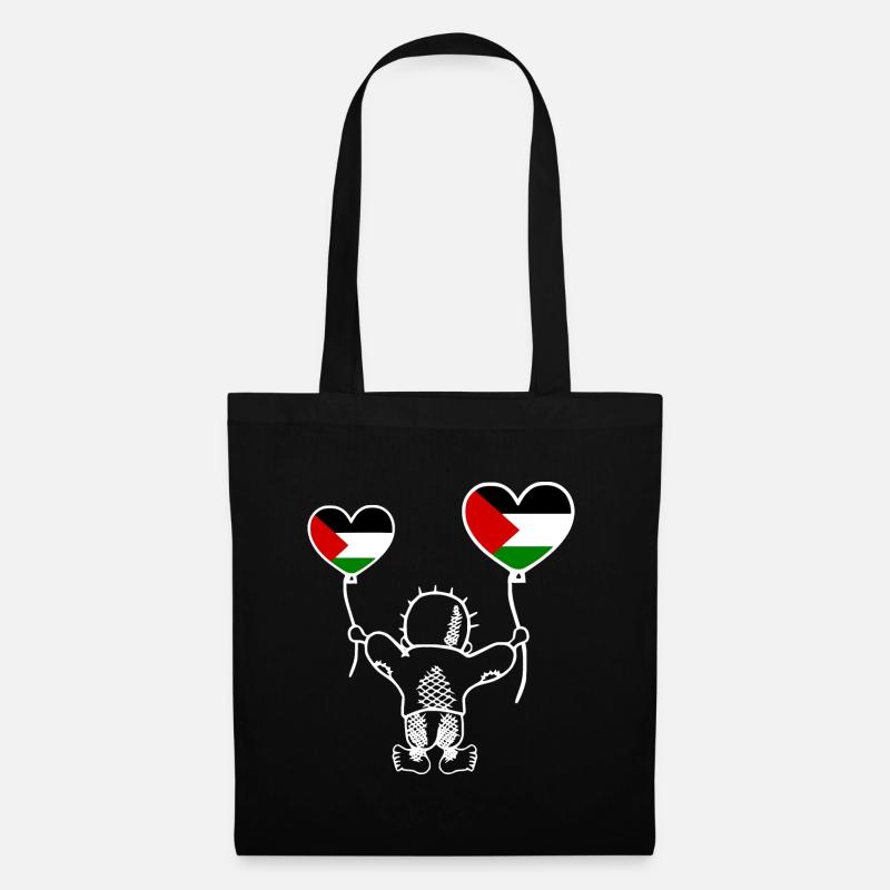 Handala free palestine - Stoffbeutel - Schwarz