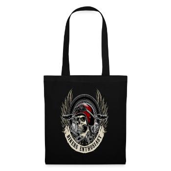 Schädel Biker shirt Skull Biker - Sac en tissu - noir - Devant