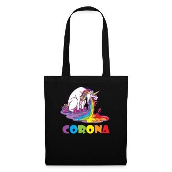 Unicorn Sucks Corona Sucks Funny Gift - Tote Bag - black - Front