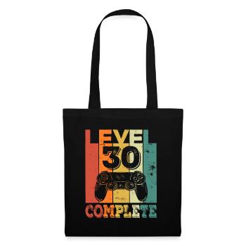 Gamer birthday level 30 year gift - Tote Bag - black - Front