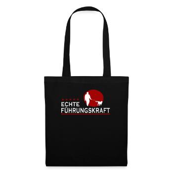 Führungskraft Gassi Hund Hunde Geschenk Männer - Stoffbeutel - Schwarz - Vorne