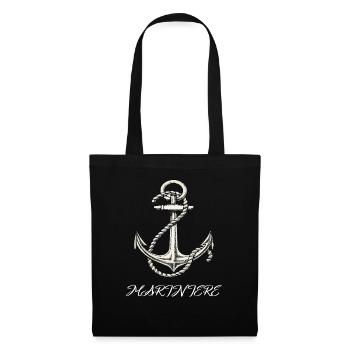 Pullover für Frauen-Marinier, für Strand für entpackt - Stoffbeutel - Schwarz - Vorne