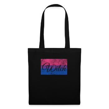 Bi Witch - Lesbian - Bi Flag - Bi Witch Flag - Sac en tissu - noir - Devant