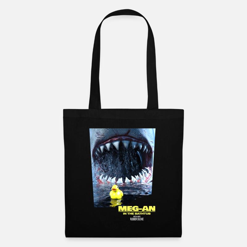 Megalodon der Schrecken der Bäder - Parodie - Stoffbeutel - Schwarz