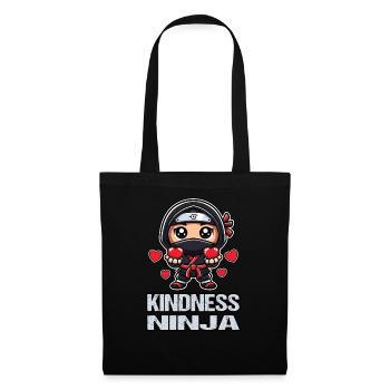 Kindness Ninja - Stoffbeutel - Schwarz - Vorne