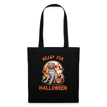 Ready for Halloween Golden Retriever - Tote Bag - black - Front