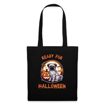 Ready for Halloween Funny Pug - Tote Bag - black - Front