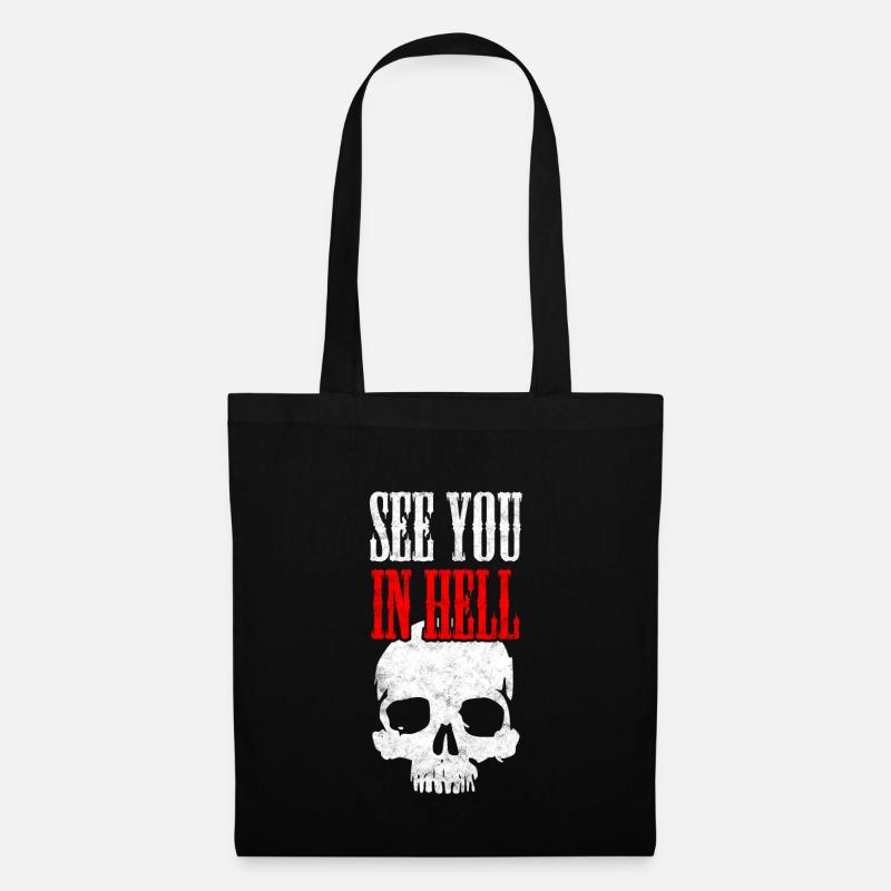 See You In Hell - Wiedersehen in der Hölle - Stoffbeutel - Schwarz
